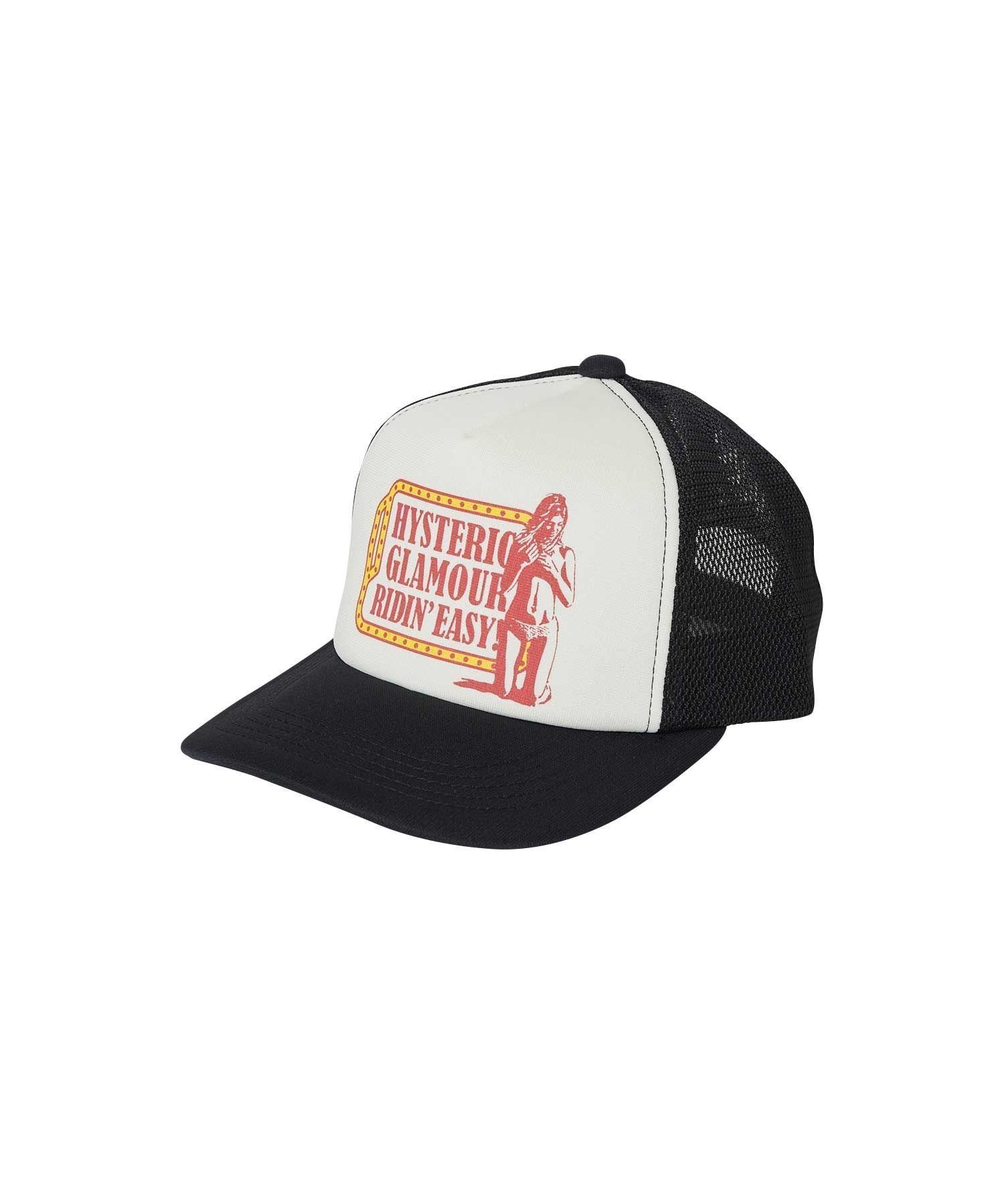【ヒステリックグラマー/HYSTERIC GLAMOUR / MEN】のRIDIN EASY メッシュキャップ インテリア・キッズ・メンズ・レディースファッション・服の通販 founy(ファニー) 　ファッション　Fashion　メンズファッション　Fashion for Men　キャップ　Cap, Baseball Cap　グラフィック　Graphic, Graphic Design　メッシュ　Mesh, Net Fabric　定番　Standard, Basic Item　ブラック|ID: prp329100004627155 ipo3291000000033255068