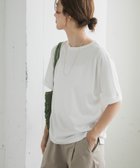 【アーバンリサーチ ドアーズ/URBAN RESEARCH DOORS】の『UVカット/接触冷感 /マシンウォッシャブル』シルキーコットンロールスリーブプルオーバー 人気、トレンドファッション・服の通販 founy(ファニー) ファッション Fashion レディースファッション Fashion for Women トップス・カットソー Cut & Sew Tops カジュアルプルオーバー・ニットトップス Pullovers & Knit Tops / Casual Pullovers 2025年 2025 2025春夏・S/S Spring/Summer 2025 SS25 なめらか Smooth, Silky Texture カットソー Cut and Sewn Top シルク Silk, 100% Silk フィット Fit, Slim Fit 夏 Summer S/S・春夏 SS, Spring/Summer, Warm Season thumbnail OFF WHITE|ID: prp329100004627214 ipo3291000000033256116