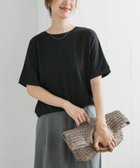 【アーバンリサーチ ドアーズ/URBAN RESEARCH DOORS】の『UVカット/接触冷感 /マシンウォッシャブル』シルキーコットンロールスリーブプルオーバー 人気、トレンドファッション・服の通販 founy(ファニー) ファッション Fashion レディースファッション Fashion for Women トップス・カットソー Cut & Sew Tops カジュアルプルオーバー・ニットトップス Pullovers & Knit Tops / Casual Pullovers 2025年 2025 2025春夏・S/S Spring/Summer 2025 SS25 なめらか Smooth, Silky Texture カットソー Cut and Sewn Top シルク Silk, 100% Silk フィット Fit, Slim Fit 夏 Summer S/S・春夏 SS, Spring/Summer, Warm Season thumbnail BLACK|ID: prp329100004627214 ipo3291000000033256120