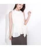 【プロポーション ボディドレッシング/PROPORTION BODY DRESSING】のベルト付楊柳ブラウス エクリュ1|ID: prp329100004627276 ipo3291000000033339029