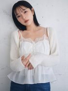 【スナイデル/SNIDEL】のボレロ×レースキャミセットアップ WHT[001]|ID:prp329100004627292