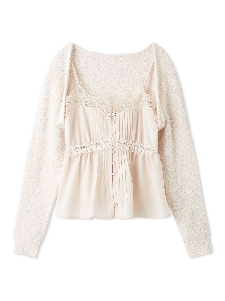 【スナイデル/SNIDEL】のボレロ×レースキャミセットアップ インテリア・キッズ・メンズ・レディースファッション・服の通販 founy(ファニー) 　ファッション　Fashion　レディースファッション　Fashion for Women　アウター　Coat / Outerwear Collection　ボレロ・ショート丈ジャケット / ドレス羽織りに　Boleros & Short Jackets　トップス・カットソー　Cut & Sew Tops　キャミソール&ノースリーブ　Camisoles & Sleeveless Tops　キャミソール　Camisole, Spaghetti Strap Top　コンパクト　Compact, Small Size　セットアップ　Set-Up, Coordinated Outfit　デニム　Denim, Jeans Material　トレンド　Trend, Trending Now　フェミニン　Feminine, Girly　ボヘミアン　Bohemian, Ethnic Style　ボレロ　Bolero, Short Cardigan　ラップ　Wrap, Wrap Design　レース　Lace, Lace Fabric　ロマンティック　Romantic, Feminine Style　エレガント 上品　Elegant　CORAL[062]|ID: prp329100004627292 ipo3291000000033257991