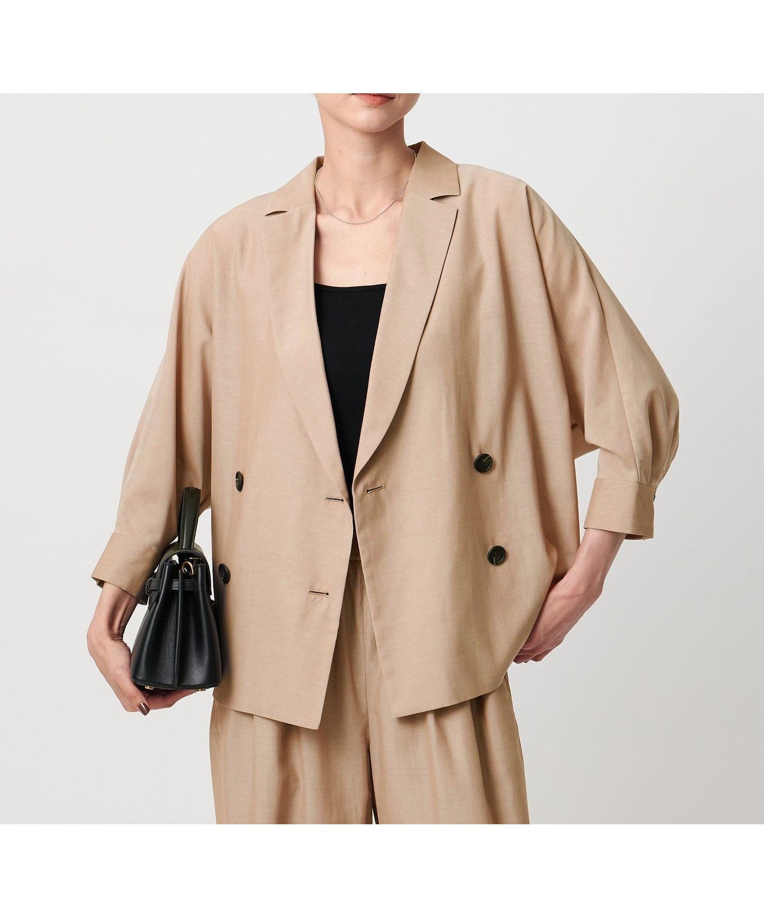 【ユナイテッドアローズ/UNITED ARROWS】のシアー ドルマン ブラウス ジャケット ウォッシャブル インテリア・キッズ・メンズ・レディースファッション・服の通販 founy(ファニー) 　ファッション　Fashion　レディースファッション　Fashion for Women　アウター　Coat / Outerwear Collection　レディースジャケット・軽アウター　Jackets　おすすめ　Recommended / Our Picks　ウォッシャブル　Machine Washable　シアー　Sheer, See-Through　ジャケット　Jacket, Outerwear　セットアップ　Set-Up, Coordinated Outfit　バランス　Balance, Style Balance　ボトム　Bottoms, Lower Wear　夏　Summer　羽織　Haori, Light Jacket　BEIGE|ID: prp329100004627314 ipo3291000000033258414