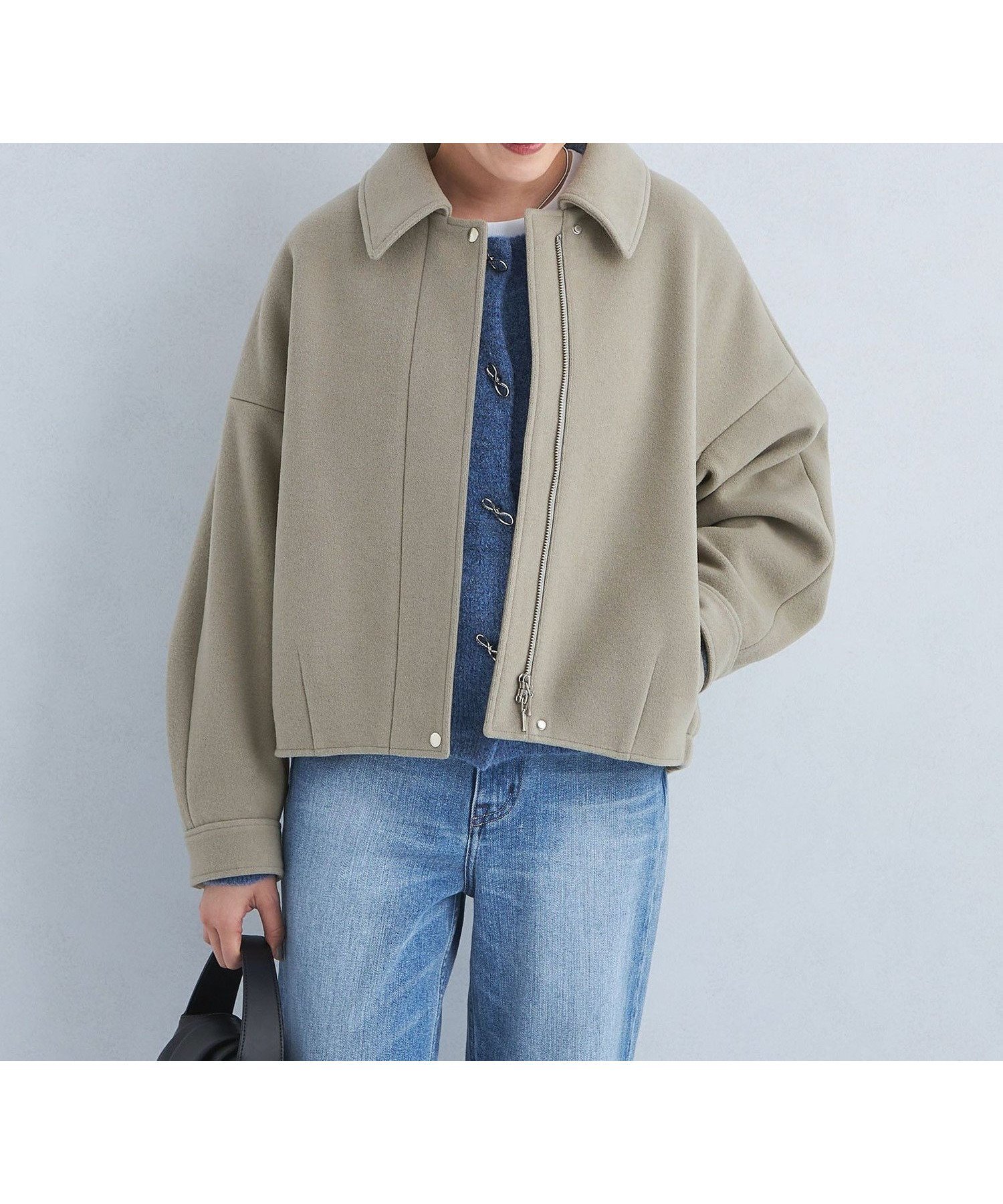 【その他のブランド/Other】のジャージー フォルム ジップ ブルゾン インテリア・キッズ・メンズ・レディースファッション・服の通販 founy(ファニー) 　ファッション　Fashion　レディースファッション　Fashion for Women　アウター　Coat / Outerwear Collection　ブルゾンジャケット・スポーティアウター　Blouson Jackets　ジップ　Zip, Zipper　フォルム　Silhouette, Form　ブルゾン　Blouson, Bomber Jacket　OLIVE|ID: prp329100004627330 ipo3291000000033258600