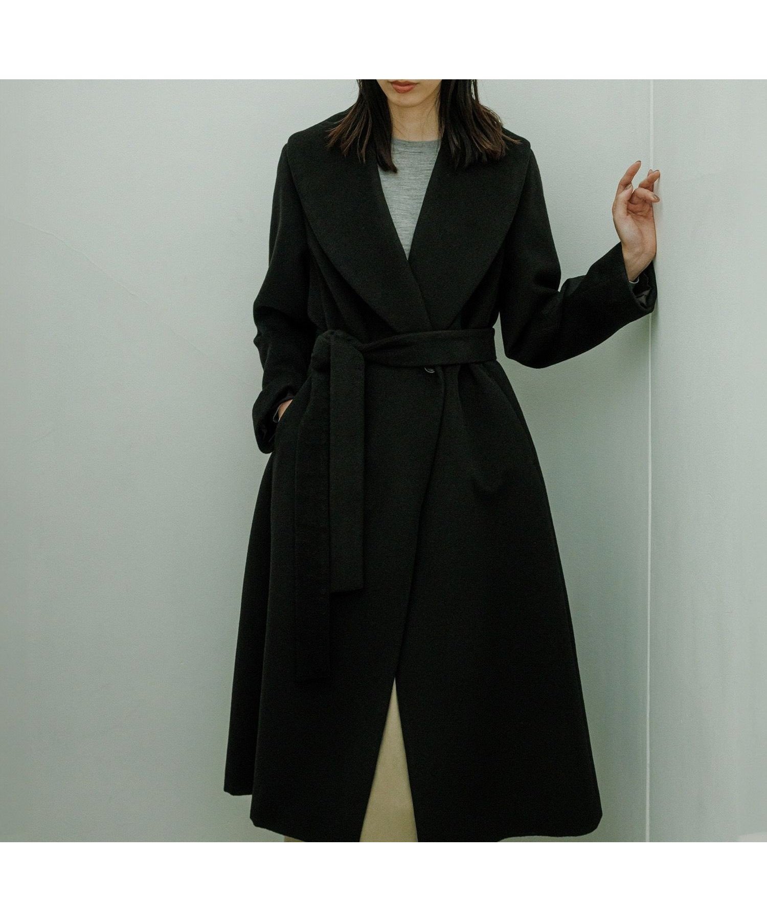 【ロペ/ROPE'】のプレミアムカシミヤ ショールカラーコート【25AW】 人気、トレンドファッション・服の通販 founy(ファニー) 　ファッション　Fashion　レディースファッション　Fashion for Women　アウター　Coat / Outerwear Collection　コート・ロングコート・ピーコート　Long Coats, Peacoats & More　エレガント 上品　Elegant　ショール　Shawl, Wrap　スタイリッシュ　Stylish, Fashionable　ダブル　Double, Double-Breasted　ドレス　Dress, One-Piece　プレミアム　Premium, High-End　ポケット　Pocket, Pocket Detail　おすすめ　Recommended / Our Picks　2025年　2025　2025-2026秋冬・A/W　Autumn/Winter 2025–26 AW25–26　 other-1|ID: prp329100004627338 ipo3291000000033258692
