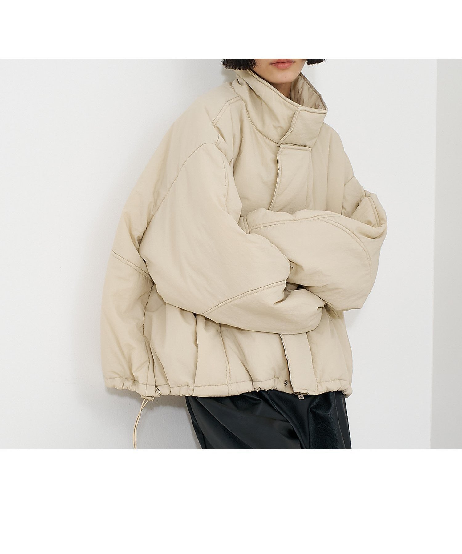 【ノミネ/NOMINE】のショート モンスターパーカー インテリア・キッズ・メンズ・レディースファッション・服の通販 founy(ファニー) 　ファッション　Fashion　レディースファッション　Fashion for Women　トップス・カットソー　Cut & Sew Tops　レディースパーカー・カジュアルフーディー　Casual Hoodies & Sweatshirts　インナー　Innerwear　コンパクト　Compact, Small Size　ショート　Short, Short Length　ジップ　Zip, Zipper　スタンド　Stand Collar, Upright Stand　バランス　Balance, Style Balance　パーカー　Hoodie, Parka　ボトム　Bottoms, Lower Wear　今季　This Season, Current Season　定番　Standard, Basic Item　アイボリー|ID: prp329100004627343 ipo3291000000033398713