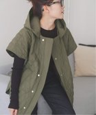 【スピック&スパン/Spick & Span】のTICCA / ティッカ リバーシブルキルティングポンチョ カーキ|ID: prp329100004627350 ipo3291000000033502443