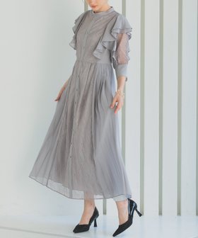 【ハレモード/haremode】の【haremode ハレモード公式】フェミニンフリル7分袖レースドレス 人気、トレンドファッション・服の通販 founy(ファニー) ファッション Fashion レディースファッション Fashion for Women トップス・カットソー Cut & Sew Tops ワンピース Dresses フォーマル・パーティードレス・結婚式用ドレス Elegant & Casual Dresses シフォン Chiffon, Lightweight Fabric ドレス Dress, One-Piece フェミニン Feminine, Girly フォーマル Formal, Dressy フリル Frill, Ruffle フロント Front, Front Design プリーツ Pleats, Pleated レース Lace, Lace Fabric ロング Long, Long-Length おすすめ Recommended / Our Picks 結婚式 Wedding 披露宴 Wedding Reception 二次会 After Party |ID:prp329100004627563