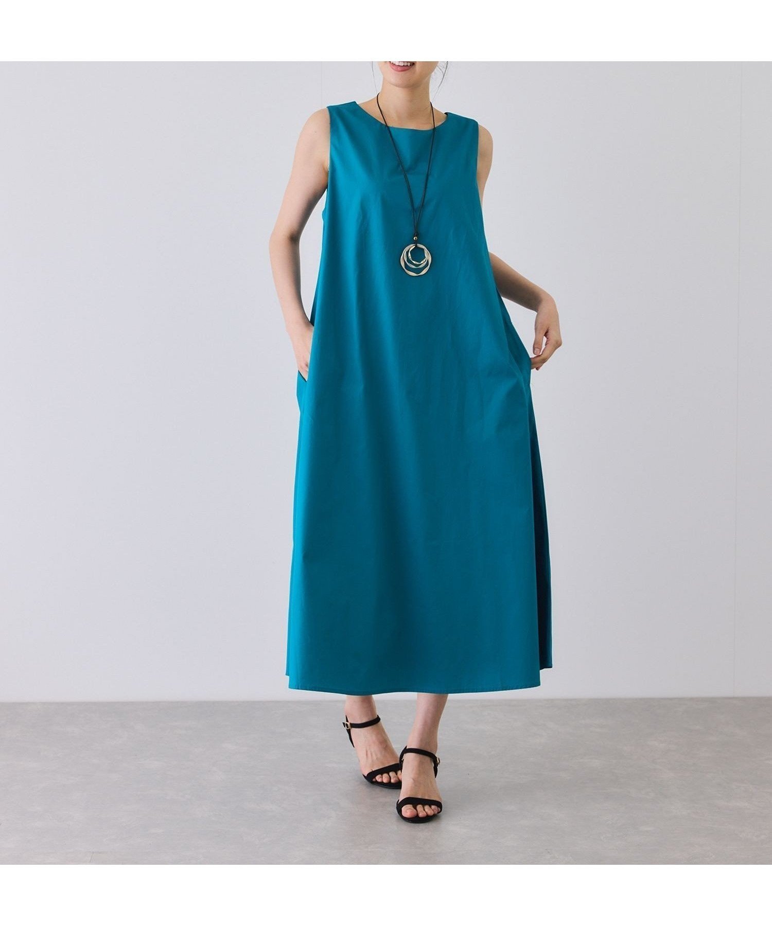 【ジャイロ/JAYRO】のノースリーブフレアワンピース インテリア・キッズ・メンズ・レディースファッション・服の通販 founy(ファニー) 　ファッション　Fashion　レディースファッション　Fashion for Women　ワンピース　Dresses　おすすめ　Recommended / Our Picks　カーディガン　Cardigan, Knitwear　ノースリーブ　Sleeveless, No-Sleeve　ポケット　Pocket, Pocket Detail　夏　Summer　春　Spring　S/S・春夏　SS, Spring/Summer, Warm Season　グリーン(30)|ID: prp329100004627583 ipo3291000000033261103