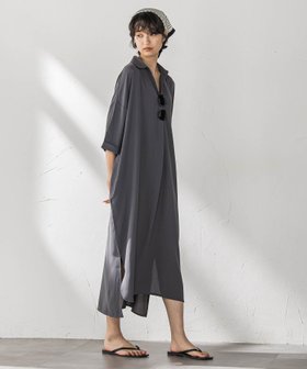 【メイソングレイ/MAYSON GREY】の【WEB限定】スキッパーチュニックワンピース≪洗濯機で洗える≫ 人気、トレンドファッション・服の通販 founy(ファニー) ファッション Fashion レディースファッション Fashion for Women ワンピース Dresses チュニック Tunic Tops & Dresses ジョーゼット Georgette, Semi-Sheer Fabric スキッパー Skipper, Open Collar 洗える Machine Washable |ID:prp329100004627608
