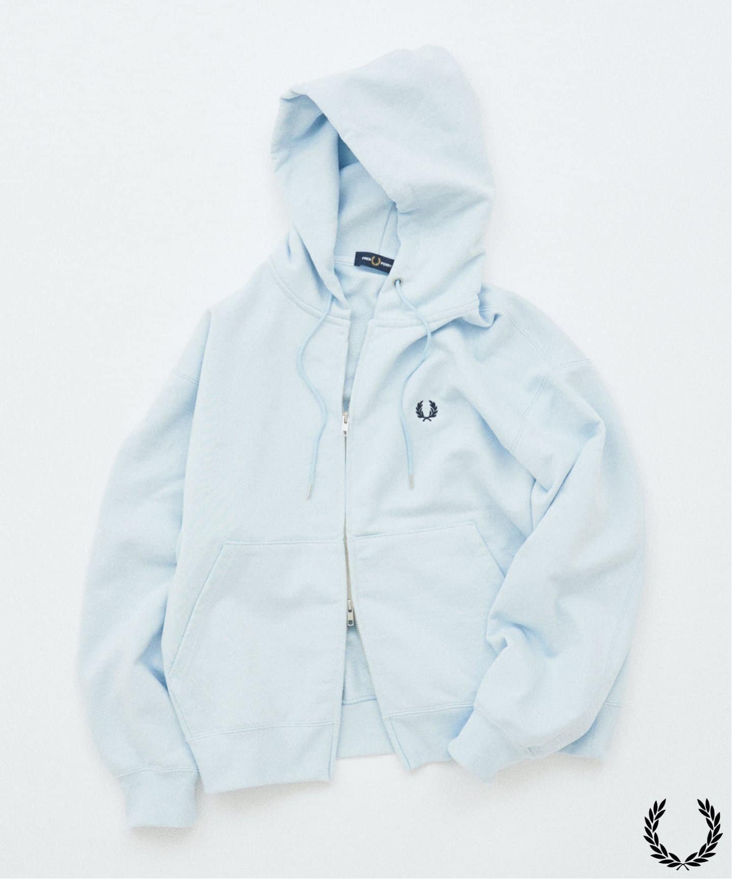 【ジャーナルスタンダード/JOURNAL STANDARD / MEN】のFRED PERRY / フレッドペリー 別注 フーディ スウェット インテリア・キッズ・メンズ・レディースファッション・服の通販 founy(ファニー) 　ファッション　Fashion　メンズファッション　Fashion for Men　コレクション　Collection, Seasonal Line　スウェット / スエット　Sweatshirt, Sweatwear　ダブル　Double, Double-Breasted　バランス　Balance, Style Balance　パターン　Pattern, Design Print　フィット　Fit, Slim Fit　ベスト　Vest, Waistcoat　ポケット　Pocket, Pocket Detail　別注　Limited Edition, Custom Order　エレガント 上品　Elegant　サックスブルー|ID: prp329100004627859 ipo3291000000033308683