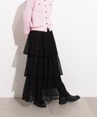 【エヌ ナチュラルビューティーベーシック/N.Natural Beauty basic】のティアードレーススカート ブラック|ID: prp329100004627871 ipo3291000000033264674