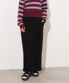 【エヌ ナチュラルビューティーベーシック/N.Natural Beauty basic】のスウェットライクナローマキシスカート ブラック|ID: prp329100004627873 ipo3291000000033264695