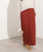 【エヌ ナチュラルビューティーベーシック/N.Natural Beauty basic】のスウェットライクナローマキシスカート テラコッタ|ID: prp329100004627873 ipo3291000000033264699