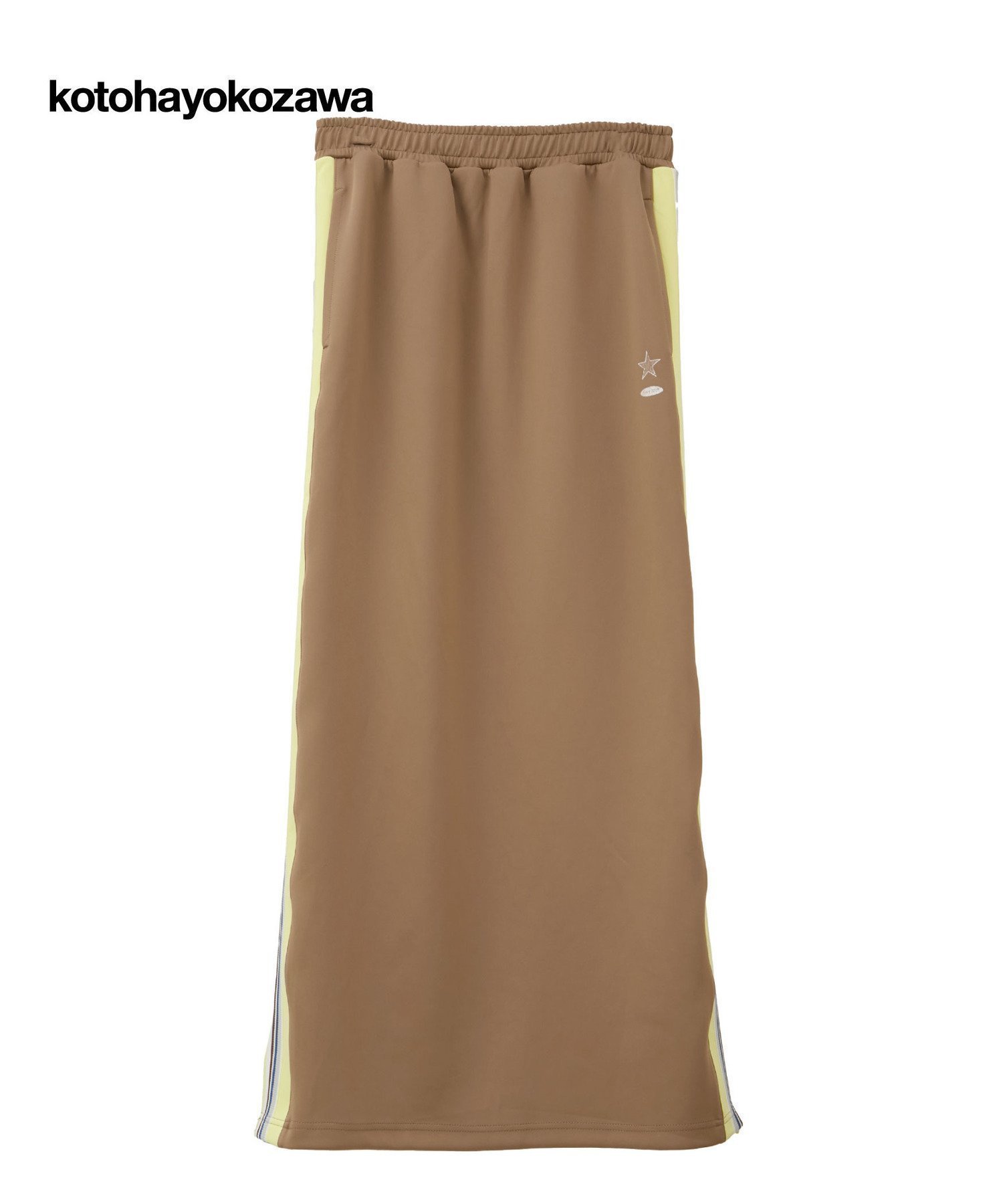 【コンバーストウキョウ/CONVERSE TOKYO】の【kotohayokozawa】SIDE LINE TRACK SKIRT (SET UP) インテリア・キッズ・メンズ・レディースファッション・服の通販 founy(ファニー) 　ファッション　Fashion　レディースファッション　Fashion for Women　スカート　Skirts　エレガント 上品　Elegant　コレクション　Collection, Seasonal Line　ジャケット　Jacket, Outerwear　スニーカー　Sneakers, Trainers　スポーティ　Sporty, Casual Athletic　セットアップ　Set-Up, Coordinated Outfit　定番　Standard, Basic Item　フロント　Front, Front Design　プリント　Print, Printed Pattern　ロング　Long, Long-Length　おすすめ　Recommended / Our Picks　ベージュ|ID: prp329100004627875 ipo3291000000033264709