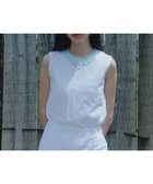 【サロン アダム エ ロペ/SALON adam et rope'】のビジューエンブロイダリーノースリーブTシャツ 人気、トレンドファッション・服の通販 founy(ファニー) ファッション Fashion レディースファッション Fashion for Women トップス・カットソー Cut & Sew Tops キャミソール&ノースリーブ Camisoles & Sleeveless Tops シャツ・ブラウス・オフィスカジュアル Elegant Blouses & Button-Ups ロングTシャツ・Tシャツ Longline T-Shirts & Tees インナー Innerwear ヴィンテージ Vintage Style タンク Tank Top, Sleeveless Top ダウン Down, Puffer デニム Denim, Jeans Material ネックレス Necklace, Pendant Necklace ビジュー Bijou, Jewel-like Accent ボトム Bottoms, Lower Wear モチーフ Motif, Design Theme おすすめ Recommended / Our Picks thumbnail オフホワイト(15)|ID: prp329100004627895 ipo3291000000033265022
