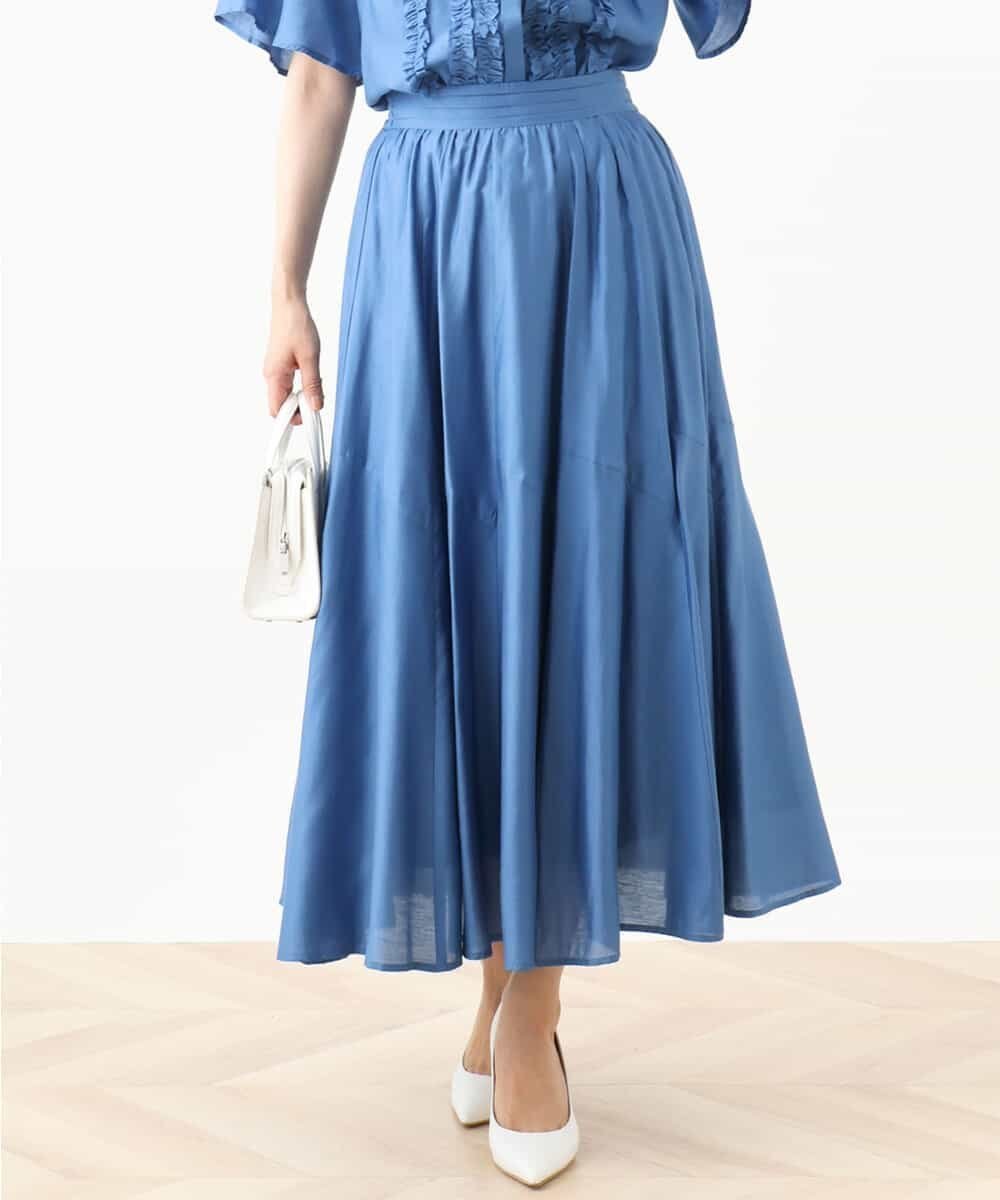 【オフオン/ofuon】のシルキーローンフレアースカート/洗える/WEB限定 人気、トレンドファッション・服の通販 founy(ファニー) 　ファッション　Fashion　レディースファッション　Fashion for Women　スカート　Skirts　なめらか　Smooth, Silky Texture　コンパクト　Compact, Small Size　シアー　Sheer, See-Through　セットアップ　Set-Up, Coordinated Outfit　フレアースカート　Flared Skirt, A-Line Skirt　冬　Winter / This Winter　夏　Summer　春　Spring　洗える　Machine Washable　秋　Autumn　 other-1|ID: prp329100004628065 ipo3291000000033267974
