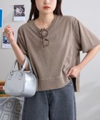 【チャオパニックティピー/CIAOPANIC TYPY】の【すっきり見え】クロップド丈ピグメントTee 人気、トレンドファッション・服の通販 founy(ファニー) ファッション Fashion レディースファッション Fashion for Women インナー Innerwear クロップド Cropped, Short Length ショート Short, Short Length シンプル Simple, Minimal スウェット / スエット Sweatshirt, Sweatwear ストライプ Stripe, Striped Pattern スラックス Slacks, Dress Pants デニム Denim, Jeans Material ボトム Bottoms, Lower Wear おすすめ Recommended / Our Picks thumbnail ブラウン|ID: prp329100004628070 ipo3291000000033268025