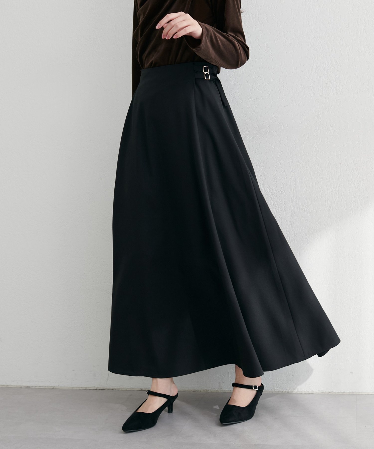【ナチュラルクチュール/natural couture】のハイウエストベルトフレアスカート インテリア・キッズ・メンズ・レディースファッション・服の通販 founy(ファニー) 　ファッション　Fashion　レディースファッション　Fashion for Women　スカート　Skirts　Aライン・フレアスカート　A-Line & Flared Skirts　ベルト&ウエストマーク　Belts & Waist Accessories　2025年　2025　2025-2026秋冬・A/W　Autumn/Winter 2025–26 AW25–26　おすすめ　Recommended / Our Picks　サンダル　Sandals, Summer Shoes　シンプル　Simple, Minimal　ジャケット　Jacket, Outerwear　フェミニン　Feminine, Girly　フレア　Flare, Flared　ブラック|ID: prp329100004628111 ipo3291000000033268629