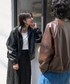 【フリークスストア/FREAK'S STORE】の別注 LEATHERETTE STAND COLLAR BLOUSON ブラック|ID: prp329100004628166 ipo3291000000033269938