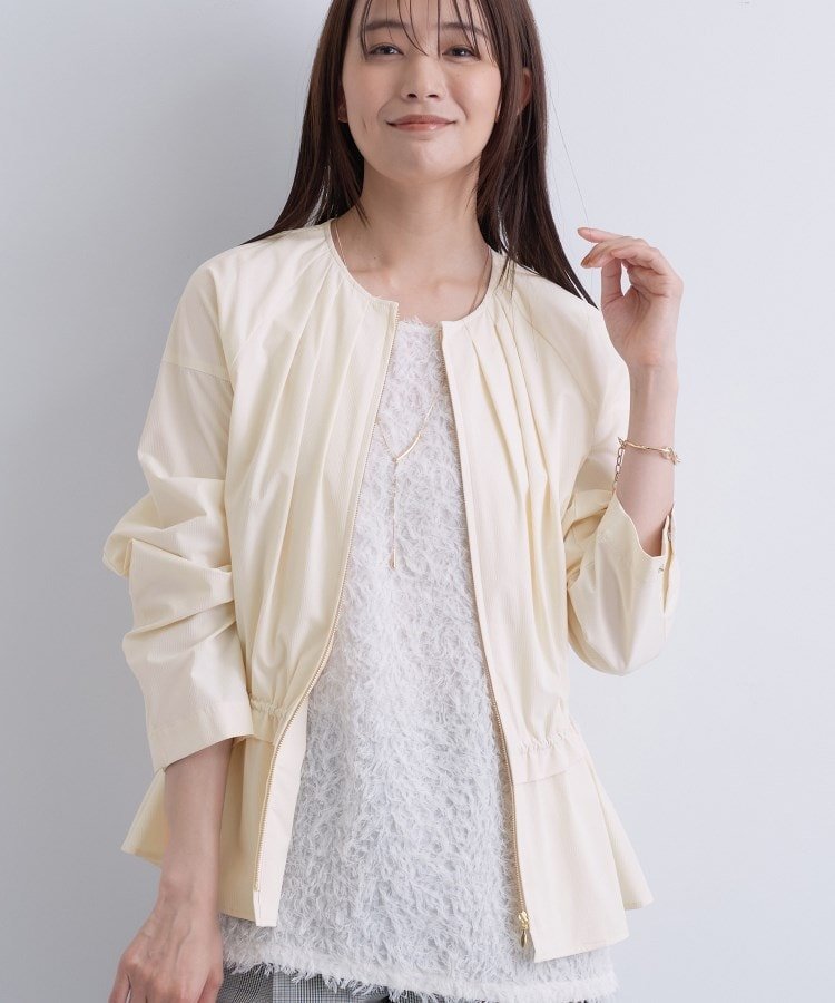 【インディヴィ/INDIVI】の【UVケア/撥水】ドロストペプラムブルゾン 人気、トレンドファッション・服の通販 founy(ファニー) 　ファッション　Fashion　レディースファッション　Fashion for Women　アウター　Coat / Outerwear Collection　ブルゾンジャケット・スポーティアウター　Blouson Jackets　おすすめ　Recommended / Our Picks　ストレッチ　Stretch, Stretchy Fabric　スポーティ　Sporty, Casual Athletic　トレンド　Trend, Trending Now　ブルゾン　Blouson, Bomber Jacket　ペプラム　Peplum, Flared Hem　ポケット　Pocket, Pocket Detail　羽織　Haori, Light Jacket　 other-1|ID: prp329100004628223 ipo3291000000033270883