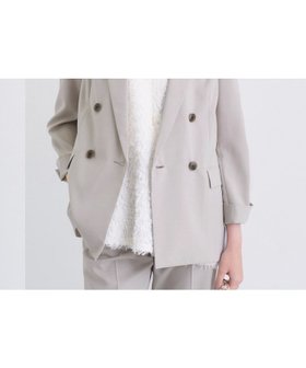 【インディヴィ/INDIVI】の【UVケア】ライトダブルジャケット 人気、トレンドファッション・服の通販 founy(ファニー) ファッション Fashion レディースファッション Fashion for Women アウター Coat / Outerwear Collection レディースジャケット・軽アウター Jackets エアリー Airy Texture クラシカル Classical, Vintage-Inspired シアー Sheer, See-Through ジャケット Jacket, Outerwear ストレート Straight, Straight Cut セットアップ Set-Up, Coordinated Outfit ダブル Double, Double-Breasted フォルム Silhouette, Form ボトム Bottoms, Lower Wear ポケット Pocket, Pocket Detail マニッシュ Mannish, Boyish ビジネス 仕事 通勤 Business / Work / Commuting |ID:prp329100004628224