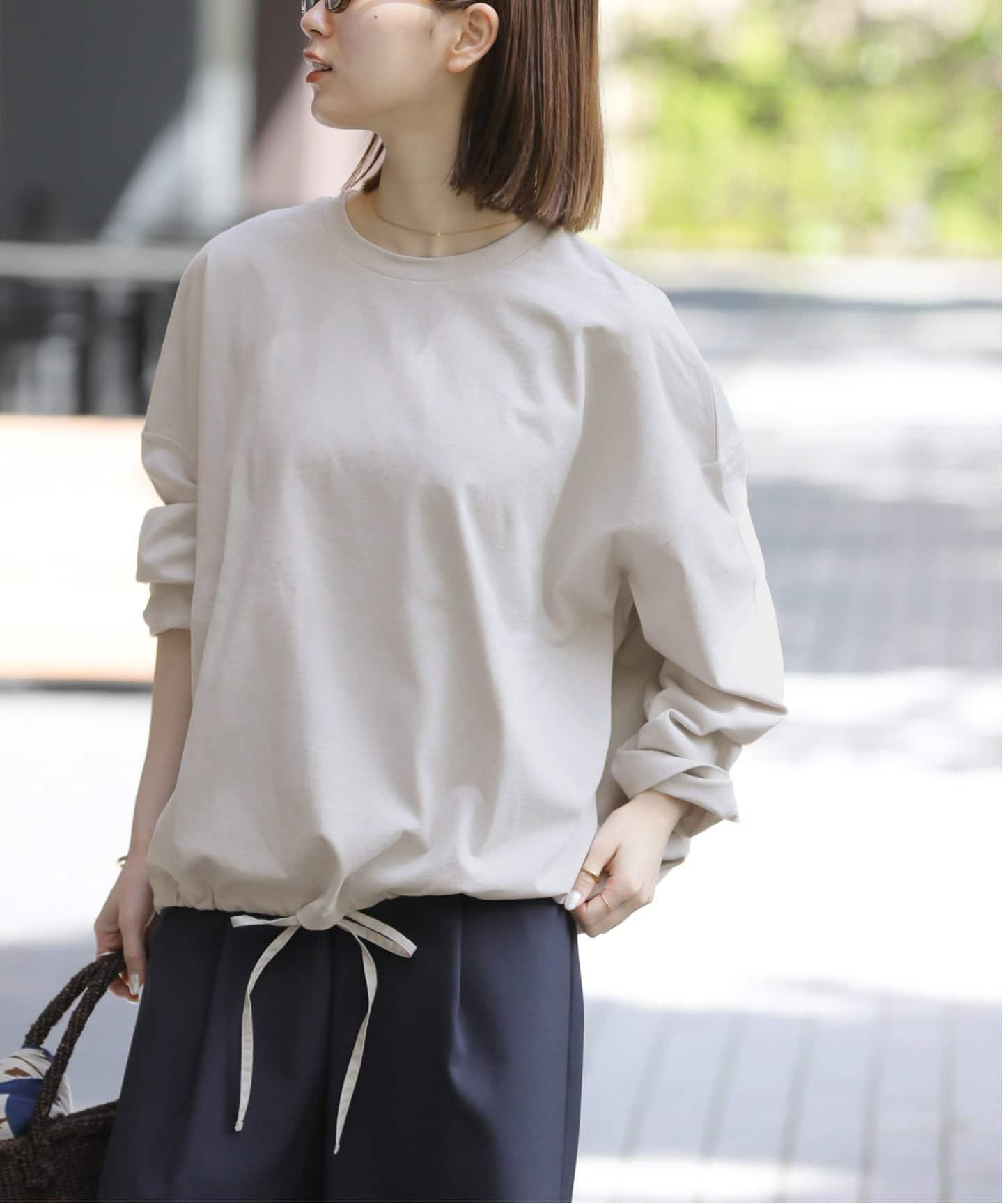 【ジャーナルスタンダード レリューム/JOURNAL STANDARD relume】の《追加》ギャザーヘムロングスリーブ インテリア・キッズ・メンズ・レディースファッション・服の通販 founy(ファニー) 　ファッション　Fashion　レディースファッション　Fashion for Women　2025年　2025　2025-2026秋冬・A/W　Autumn/Winter 2025–26 AW25–26　グレーB|ID: prp329100004628256 ipo3291000000033913576