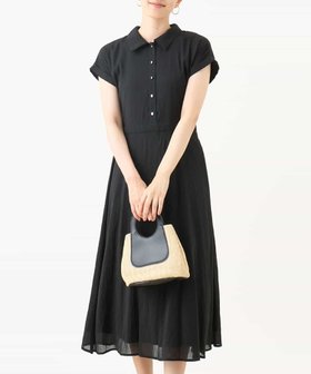 【オフオン/ofuon】の衿付きウエスト切り替えワンピース/洗える/WEB限定 人気、トレンドファッション・服の通販 founy(ファニー) ファッション Fashion レディースファッション Fashion for Women ワンピース Dresses シアー Sheer, See-Through フィット Fit, Slim Fit 冬 Winter / This Winter 半袖 Short Sleeve, Half Sleeve 夏 Summer 春 Spring 洗える Machine Washable 秋 Autumn ビジネス 仕事 通勤 Business / Work / Commuting |ID:prp329100004628269
