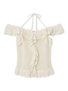 【フレイ アイディー/FRAY I.D】のバイカラーフリルメッシュプルオーバー OWHT[002]|ID: prp329100004628280 ipo3291000000033846465