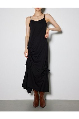 【リエンダ/rienda】のドローストリングカットキャミソールワンピース 人気、トレンドファッション・服の通販 founy(ファニー) ファッション Fashion レディースファッション Fashion for Women ワンピース Dresses アシンメトリー Asymmetrical Style 夏 Summer |ID:prp329100004628303