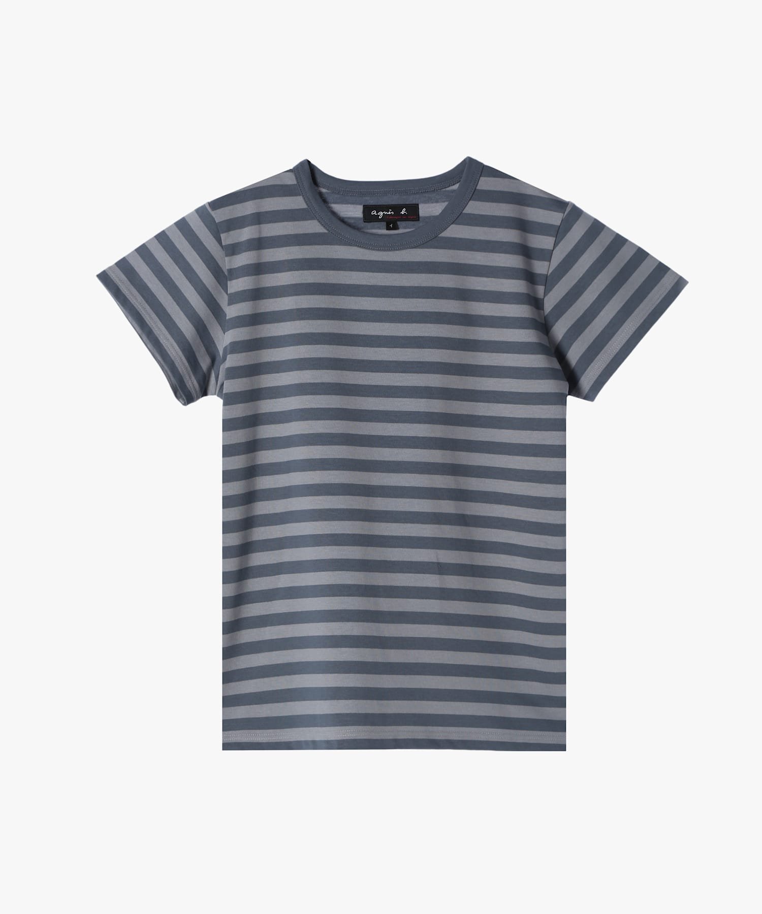 【アニエスベー ファム/agnes b. FEMME】の細ボーダー コットン 半袖Tシャツ Brando インテリア・キッズ・メンズ・レディースファッション・服の通販 founy(ファニー) 　ファッション　Fashion　レディースファッション　Fashion for Women　トップス・カットソー　Cut & Sew Tops　シャツ・ブラウス・オフィスカジュアル　Elegant Blouses & Button-Ups　ロングTシャツ・Tシャツ　Longline T-Shirts & Tees　インナー　Innerwear　フィット　Fit, Slim Fit　ベーシック　Basic, Essential　ボーダー　Border, Stripe　半袖　Short Sleeve, Half Sleeve　グレー系|ID: prp329100004628323 ipo3291000000033335269