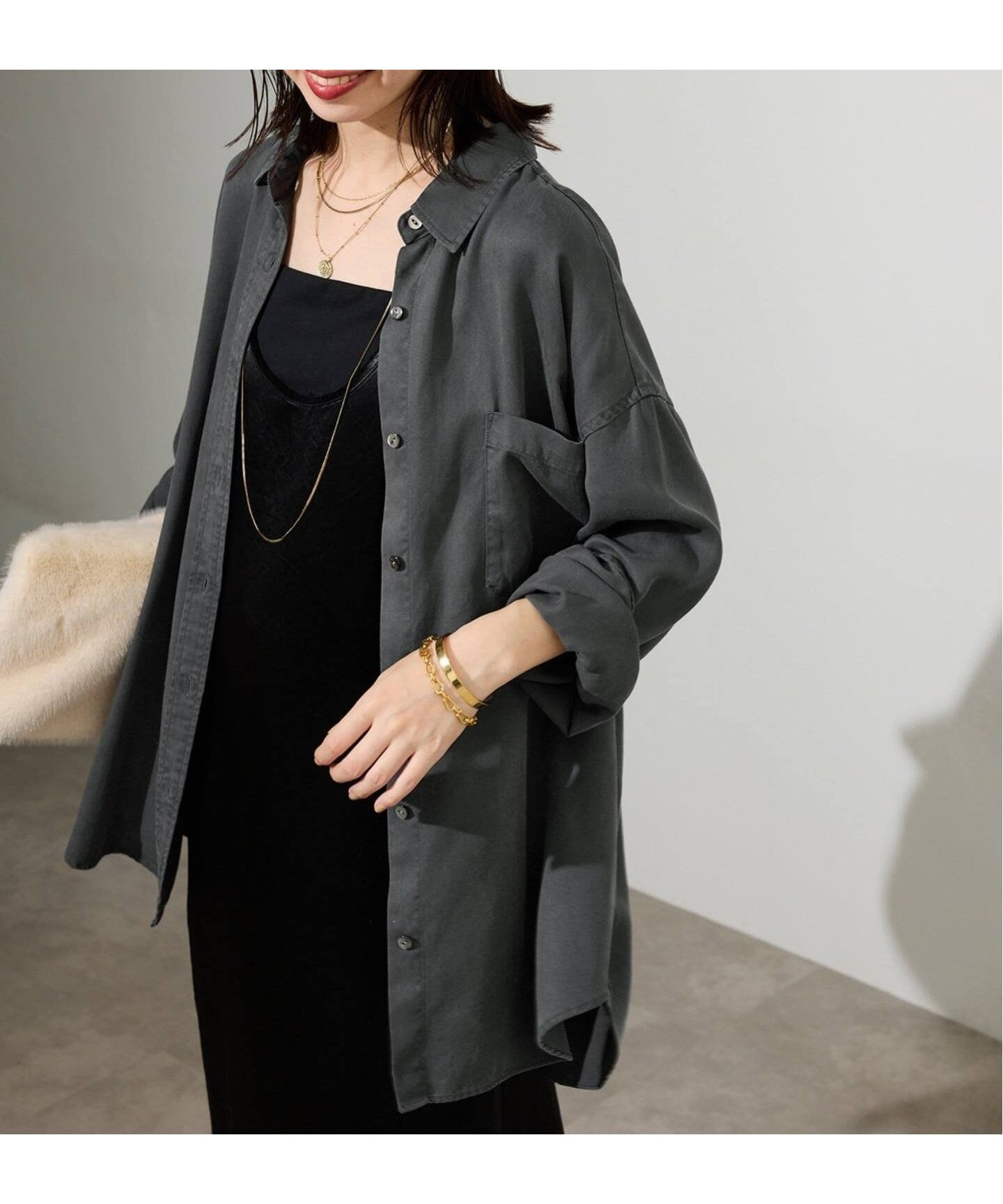【スローブ イエナ/SLOBE IENA】の《セットアップ対応可》製品染めシャツ 人気、トレンドファッション・服の通販 founy(ファニー) 　ファッション　Fashion　レディースファッション　Fashion for Women　トップス・カットソー　Cut & Sew Tops　シャツ・ブラウス・オフィスカジュアル　Elegant Blouses & Button-Ups　2025年　2025　2025-2026秋冬・A/W　Autumn/Winter 2025–26 AW25–26　とろみ　Fluid, Flowy Fabric　シンプル　Simple, Minimal　セットアップ　Set-Up, Coordinated Outfit　バランス　Balance, Style Balance　ベーシック　Basic, Essential　エレガント 上品　Elegant　A/W・秋冬　Autumn/Winter　 other-1|ID: prp329100004628330 ipo3291000000033895064