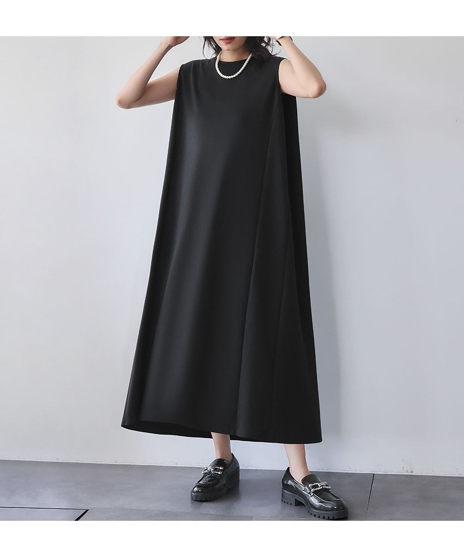 【ガール/GIRL】のダンボール ノースリーブ ロング ワンピース インテリア・キッズ・メンズ・レディースファッション・服の通販 founy(ファニー) 　ファッション　Fashion　レディースファッション　Fashion for Women　ワンピース　Dresses　シンプル　Simple, Minimal　ノースリーブ　Sleeveless, No-Sleeve　フレア　Flare, Flared　ロング　Long, Long-Length　再入荷　Restock / Back in Stock　エレガント 上品　Elegant　BK|ID: prp329100004628334 ipo3291000000033272286