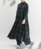 【プードゥドゥ/POU DOU DOU】のリネンタータンウエストタック切り替えワンピース 人気、トレンドファッション・服の通販 founy(ファニー) ファッション Fashion レディースファッション Fashion for Women ワンピース Dresses シンプル Simple, Minimal スカラップ Scallop, Scalloped Edge スマート Smart, Elegant フォルム Silhouette, Form プリント Print, Printed Pattern ポケット Pocket, Pocket Detail リラックス Relax, Relaxed Fit エレガント 上品 Elegant thumbnail ネイビー|ID: prp329100004628340 ipo3291000000033272315