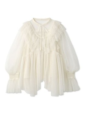 【ファーファー/FURFUR】のチュールラッフルチュニック 人気、トレンドファッション・服の通販 founy(ファニー) ファッション Fashion レディースファッション Fashion for Women トップス・カットソー Cut & Sew Tops インナー Innerwear チュニック Tunic, Long Top チュール Tulip, Tulip Motif トレンド Trend, Trending Now フェミニン Feminine, Girly ベーシック Basic, Essential |ID:prp329100004628359