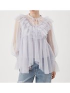【ファーファー/FURFUR】のチュールラッフルチュニック 人気、トレンドファッション・服の通販 founy(ファニー) ファッション Fashion レディースファッション Fashion for Women トップス・カットソー Cut & Sew Tops インナー Innerwear チュニック Tunic, Long Top チュール Tulip, Tulip Motif トレンド Trend, Trending Now フェミニン Feminine, Girly ベーシック Basic, Essential thumbnail LBLU[081]|ID: prp329100004628359 ipo3291000000033675857