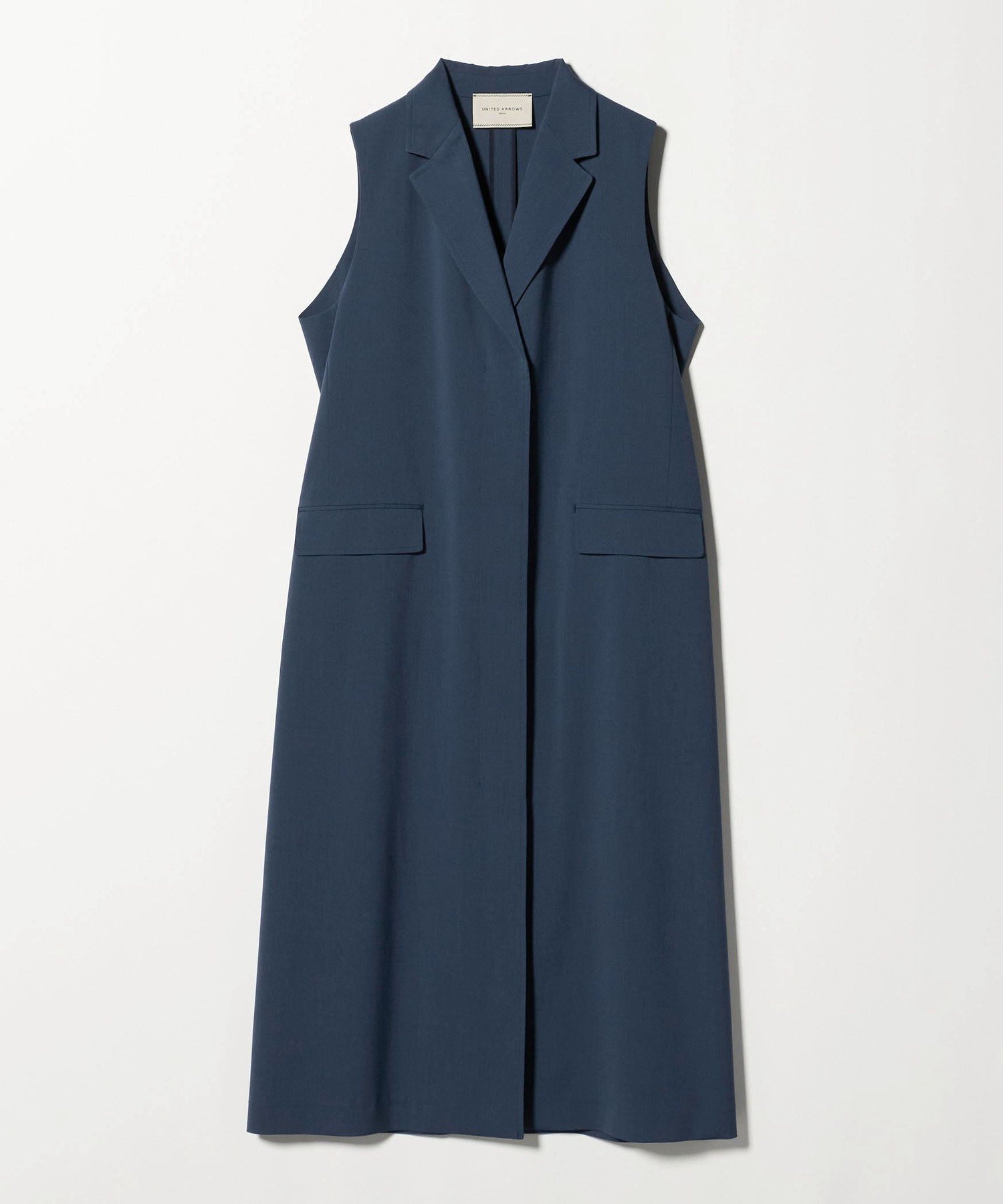 【ユナイテッドアローズ/UNITED ARROWS】のREOPEL ワンピース -ウォッシャブル- インテリア・キッズ・メンズ・レディースファッション・服の通販 founy(ファニー) 　ファッション　Fashion　レディースファッション　Fashion for Women　ワンピース　Dresses　おすすめ　Recommended / Our Picks　ウォッシャブル　Machine Washable　ジャケット　Jacket, Outerwear　ストライプ　Stripe, Striped Pattern　セットアップ　Set-Up, Coordinated Outfit　デニム　Denim, Jeans Material　ドレス　Dress, One-Piece　フロント　Front, Front Design　ベスト　Vest, Waistcoat　ロング　Long, Long-Length　NAVY|ID: prp329100004628378 ipo3291000000033353022