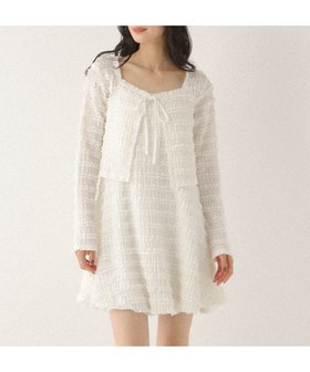 【ヘザー/Heather】のフリルカットバルーンワンピース2P 人気、トレンドファッション・服の通販 founy(ファニー) ファッション Fashion レディースファッション Fashion for Women ワンピース Dresses おすすめ Recommended / Our Picks カーディガン Cardigan, Knitwear キャミワンピース Cami Dress, Slip Dress スニーカー Sneakers, Trainers ダウン Down, Puffer ロング Long, Long-Length |ID:prp329100004628400