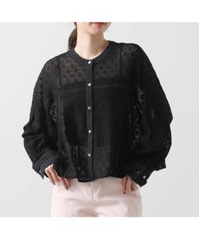 【グレディブリリアン/Gready Brilliant】のCNレースバンドカラーシャツ 人気、トレンドファッション・服の通販 founy(ファニー) ファッション Fashion レディースファッション Fashion for Women トップス・カットソー Cut & Sew Tops シャツ・ブラウス・オフィスカジュアル Elegant Blouses & Button-Ups レース Lace, Lace Fabric 人気 Popular, Best Seller |ID:prp329100004628488