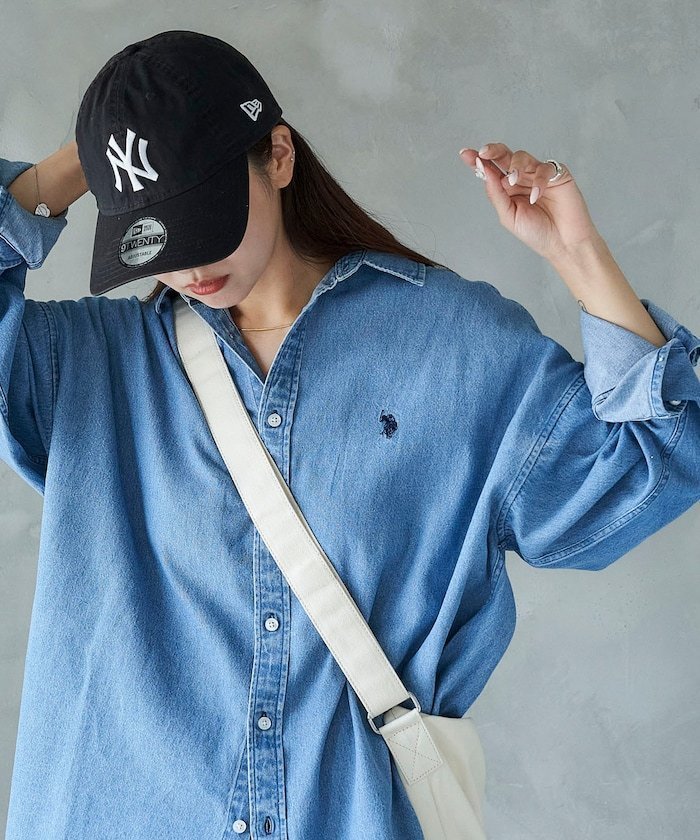 【フリークスストア/FREAK'S STORE】の別注ワンポイント刺繍デニムシャツ/オーバーサイズ/ユニセックス 25FW 25AW インテリア・キッズ・メンズ・レディースファッション・服の通販 founy(ファニー) 　ファッション　Fashion　レディースファッション　Fashion for Women　トップス・カットソー　Cut & Sew Tops　シャツ・ブラウス・オフィスカジュアル　Elegant Blouses & Button-Ups　2025年　2025　2025-2026秋冬・A/W　Autumn/Winter 2025–26 AW25–26　冬　Winter / This Winter　インディゴ　Indigo Denim　ショルダー　Shoulder, Shoulder Strap　スペシャル　Special, Limited Edition　デニム　Denim, Jeans Material　ドロップ　Drop Shoulder, Dropped Style　ビッグ　Big, Oversized　ロング　Long, Long-Length　ワンポイント　One Point, Statement Accent　別注　Limited Edition, Custom Order　定番　Standard, Basic Item　A/W・秋冬　Autumn/Winter　サックスブルー|ID: prp329100004628692 ipo3291000000034044404