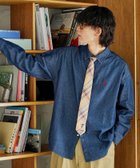 【フリークスストア/FREAK'S STORE】の別注ワンポイント刺繍デニムシャツ/オーバーサイズ/ユニセックス 25FW 25AW インディゴブルー|ID: prp329100004628692 ipo3291000000034044406