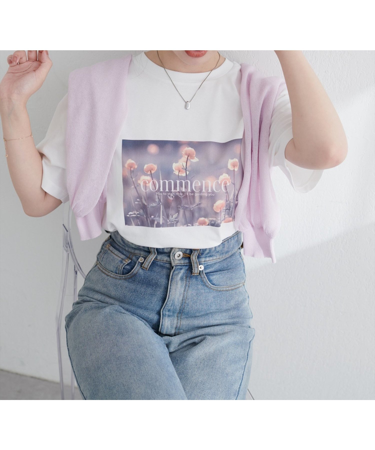 【ナチュラルクチュール/natural couture】のアソートフラワーフォトT 人気、トレンドファッション・服の通販 founy(ファニー) 　ファッション　Fashion　レディースファッション　Fashion for Women　カーディガン　Cardigan, Knitwear　シンプル　Simple, Minimal　ジャケット　Jacket, Outerwear　デニム　Denim, Jeans Material　定番　Standard, Basic Item　フィット　Fit, Slim Fit　フレア　Flare, Flared　プリント　Print, Printed Pattern　ポケット　Pocket, Pocket Detail　おすすめ　Recommended / Our Picks　エレガント 上品　Elegant　2025年　2025　2025-2026秋冬・A/W　Autumn/Winter 2025–26 AW25–26　 other-1|ID: prp329100004628754 ipo3291000000033453143