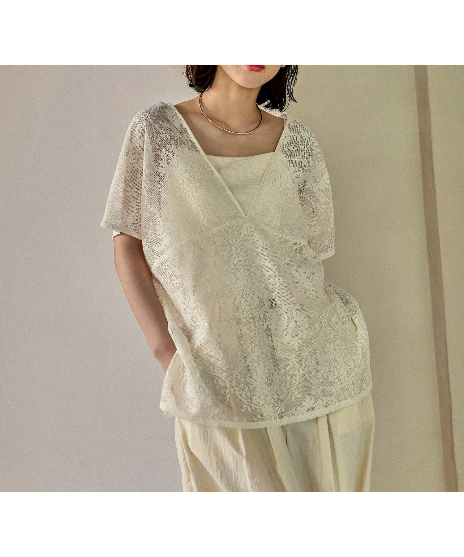 【レプシィム ローリーズファーム/LEPSIM LOWRYS FARM】の2WAYレースブラウス インテリア・キッズ・メンズ・レディースファッション・服の通販 founy(ファニー) 　ファッション　Fashion　レディースファッション　Fashion for Women　トップス・カットソー　Cut & Sew Tops　シャツ・ブラウス・オフィスカジュアル　Elegant Blouses & Button-Ups　おすすめ　Recommended / Our Picks　トレンド　Trend, Trending Now　ボトム　Bottoms, Lower Wear　リボン　Ribbon, Bow　レース　Lace, Lace Fabric　今季　This Season, Current Season　夏　Summer　オフホワイト08|ID: prp329100004628766 ipo3291000000033278669