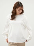 【ミラオーウェン/Mila Owen】のショルダー切替ギャザーパフスリーブブラウス WHT[001]|ID: prp329100004628772 ipo3291000000033278748