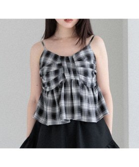 【ヘザー/Heather】のオンブレチェックリボンビスチェ 人気、トレンドファッション・服の通販 founy(ファニー) ファッション Fashion レディースファッション Fashion for Women トップス・カットソー Cut & Sew Tops ビスチェ Bustiers & Corset Tops / Layered Bustier Style おすすめ Recommended / Our Picks ガーリー Girly, Feminine Style デニム Denim, Jeans Material ビスチェ Bustier, Corset Top モチーフ Motif, Design Theme リボン Ribbon, Bow ワイド Wide, Wide Fit |ID:prp329100004628778