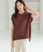 【エルーラ/Elura】のハリ感フレンチプルオーバー/572668 人気、トレンドファッション・服の通販 founy(ファニー) ファッション Fashion レディースファッション Fashion for Women トップス・カットソー Cut & Sew Tops カジュアルプルオーバー・ニットトップス Pullovers & Knit Tops / Casual Pullovers アクセサリー Fashion Accessories シンプル Simple, Minimal スリーブ Sleeve, Long Sleeve / Short Sleeve フレンチ French, French Style ベスト Vest, Waistcoat thumbnail ブラウン55|ID: prp329100004628784 ipo3291000000033554985