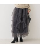 【ルージュヴィフラクレ/Rouge vif la cle】の【一部店舗限定】チュールフォルムスカート ブラック|ID: prp329100004628786 ipo3291000000033278958