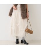 【ルージュヴィフラクレ/Rouge vif la cle】の【一部店舗限定】チュールフォルムスカート オフホワイト|ID: prp329100004628786 ipo3291000000033278959