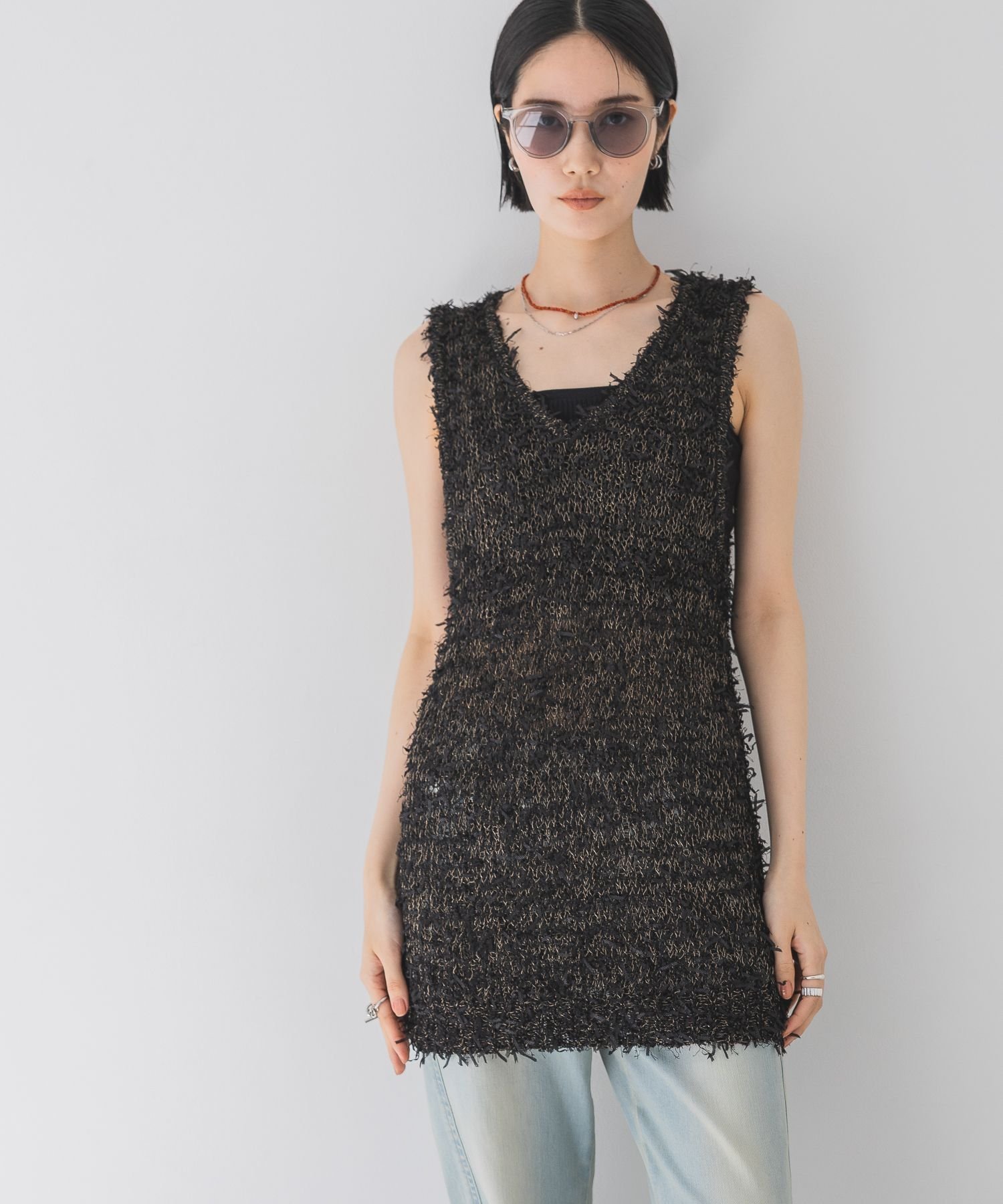【ジーナシス/JEANASiS】のブライトコードメッシュNS 人気、トレンドファッション・服の通販 founy(ファニー) 　ファッション　Fashion　レディースファッション　Fashion for Women　おすすめ　Recommended / Our Picks　インナー　Innerwear　ストレッチ　Stretch, Stretchy Fabric　デニム　Denim, Jeans Material　ノースリーブ　Sleeveless, No-Sleeve　フレア　Flare, Flared　ボトム　Bottoms, Lower Wear　ミドル　Middle Length, Mid Height　夏　Summer　 other-1|ID: prp329100004628788 ipo3291000000033278987