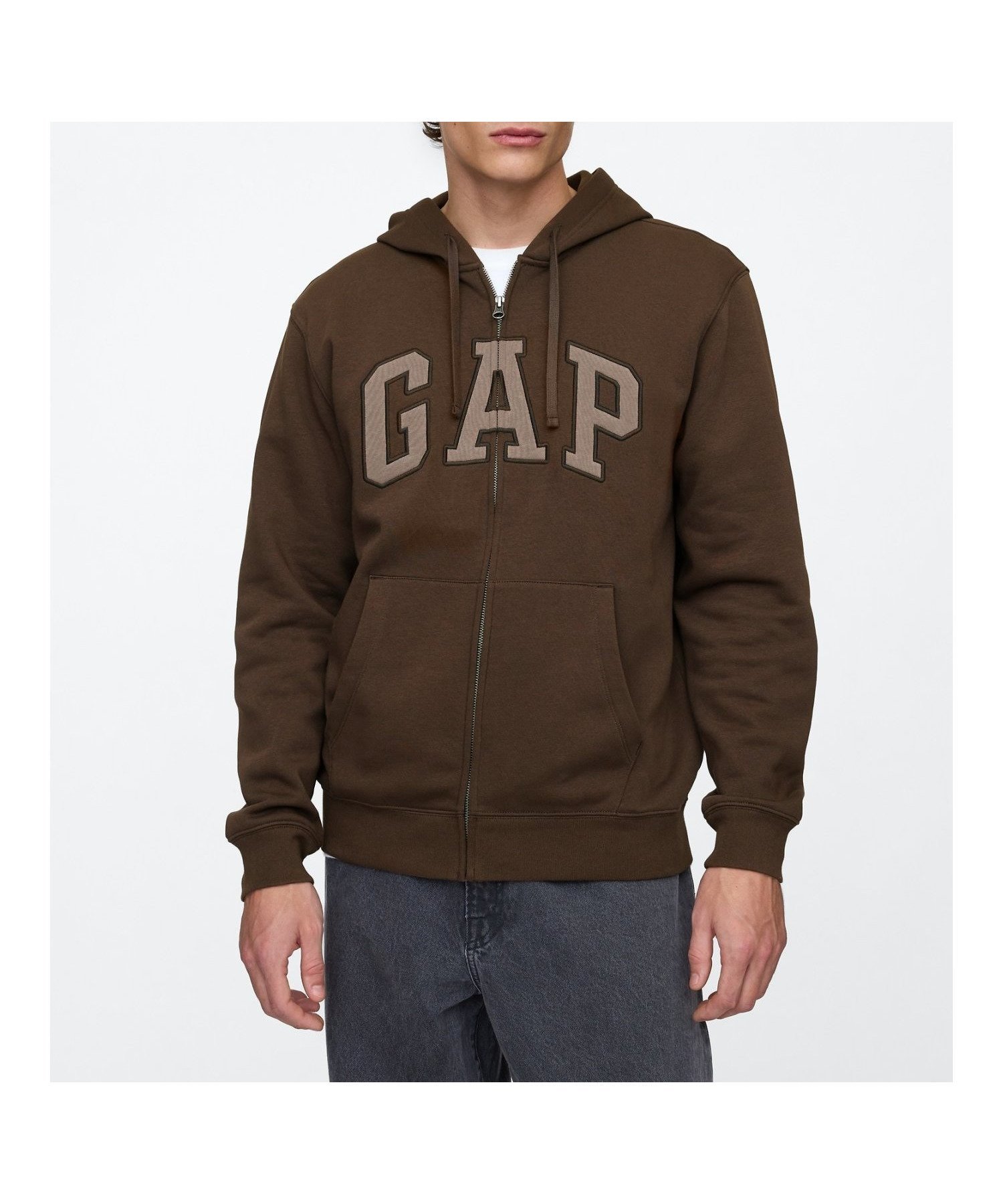 【ギャップ/GAP】のリラックス GAPロゴ ジップアップパーカー インテリア・キッズ・メンズ・レディースファッション・服の通販 founy(ファニー) 　ファッション　Fashion　レディースファッション　Fashion for Women　トップス・カットソー　Cut & Sew Tops　レディースパーカー・カジュアルフーディー　Casual Hoodies & Sweatshirts　デニム　Denim, Jeans Material　リラックス　Relax, Relaxed Fit　吸水　Absorbent, Quick-Dry　定番　Standard, Basic Item　GROUND_724|ID: prp329100004628795 ipo3291000000033507068